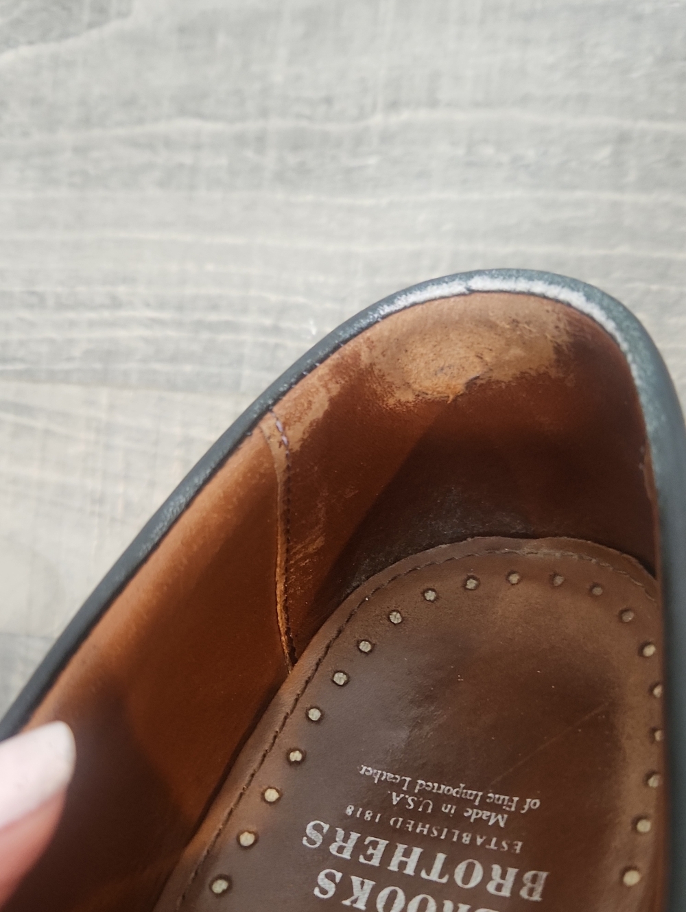Brooks Brothers Men's Black Leather Loafers Size 10.5 - Picture 6 of 15